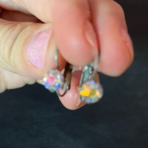 Genuine Sabika small drop earrings with Sabika mesh bag